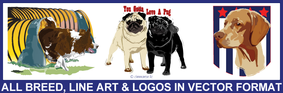 Cimmaron Dog Art Logos