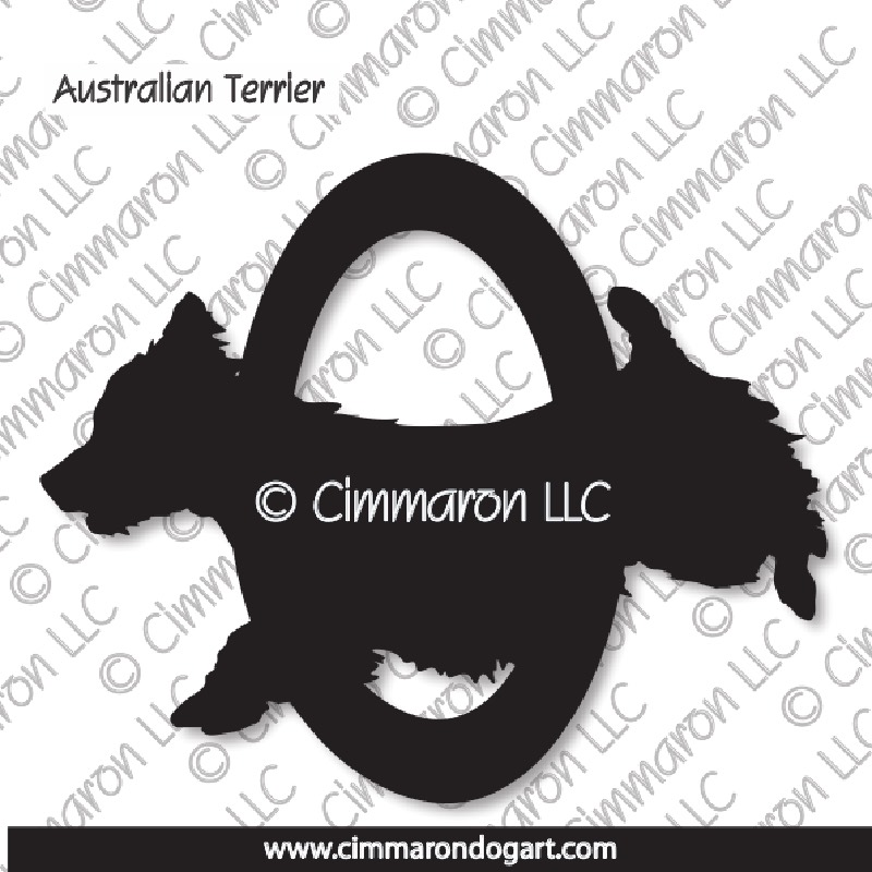 Australian Terrier Agility Silhouette 003