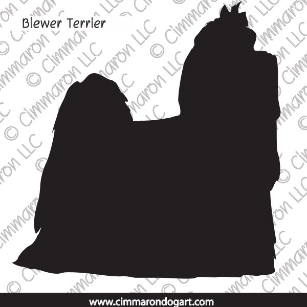 Biewer Terrier Silhouette 001