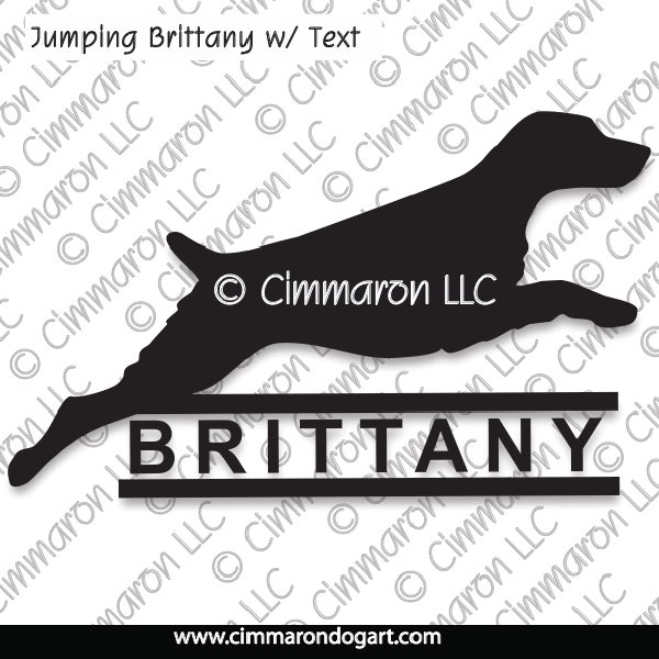 Brittany Jumping with Text 010