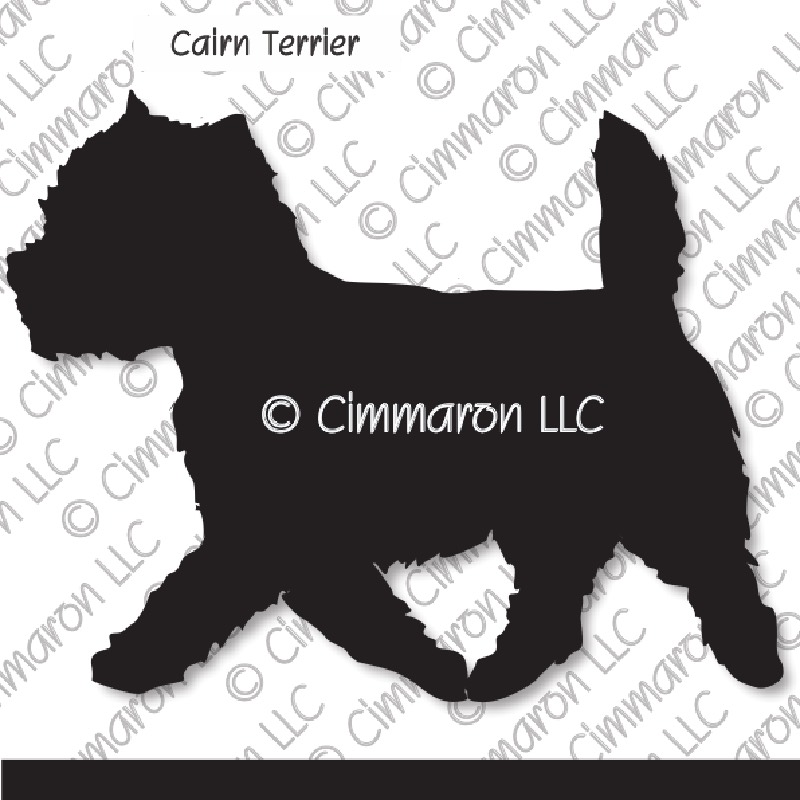 Cairn Terrier Gaiting Silhouette 003