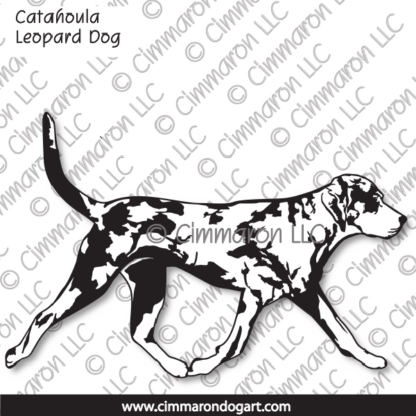 Catahoula Leopard Dog Gaiting Outline 006