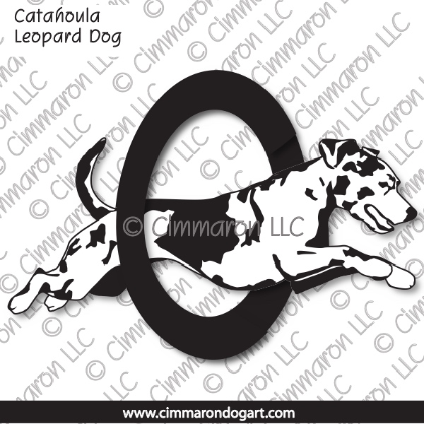 Catahoula Leopard Dog Agility Outline 008