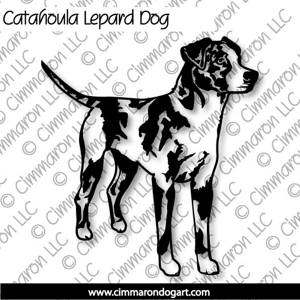 Catahoula Leopard Dog Silhouette 001