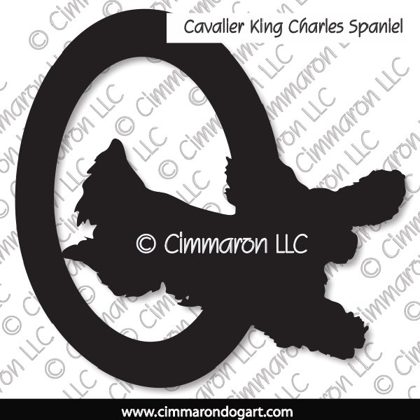Cavalier King Charles Spaniel Agility Silhouette 003