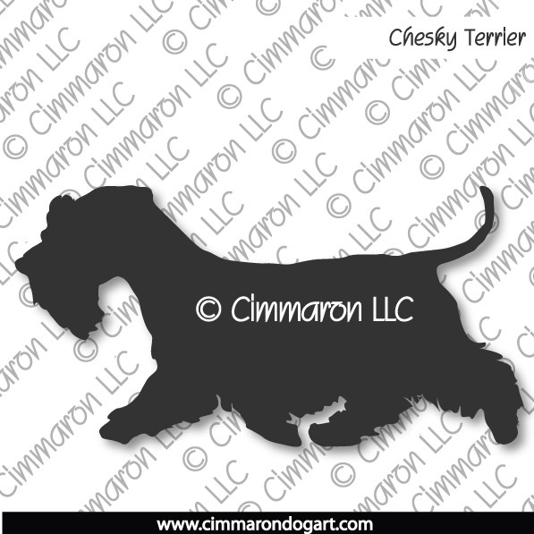 Cesky Terrier point Silhouette 002