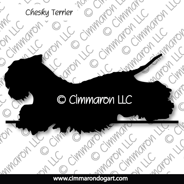 Cesky Terrier Jumping Silhouette 004
