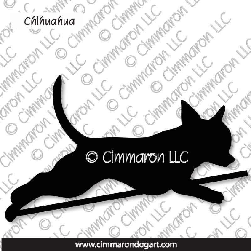 Chihuahua Smooth Jumping Silhouette 004