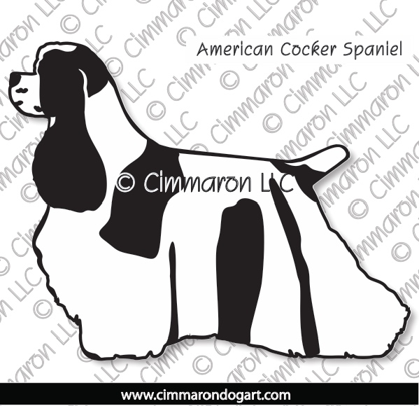 Cocker Spaniel Parti Decal 002