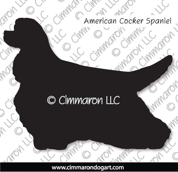 Cocker Spaniel Long Tailed Decal 004