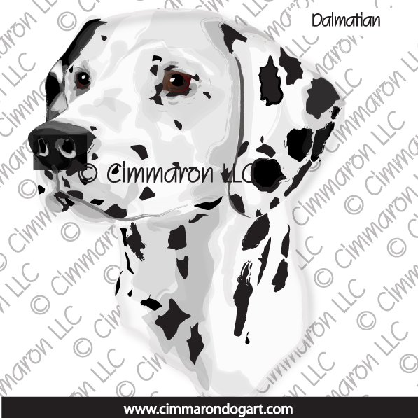 Dalmatian Vector Art Black 014