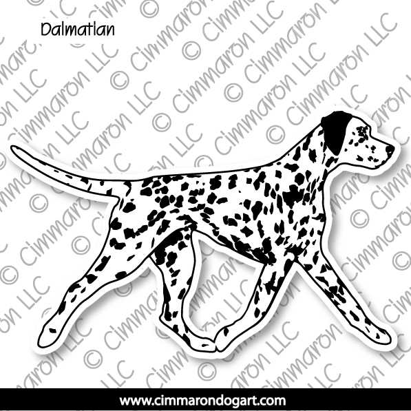 Dalmatian point Two Color Silhouette 004
