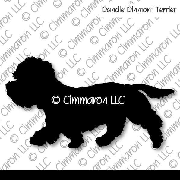 Dandie Dinmont Terrier Gaiting Silhouette 002