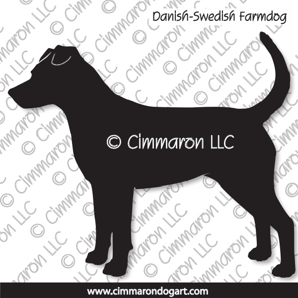 Danish-Swedish Farmdog Silhouette 001