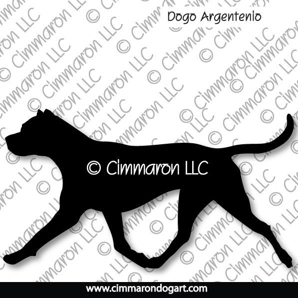 Dogo Argentino Gaiting Silhouette 002