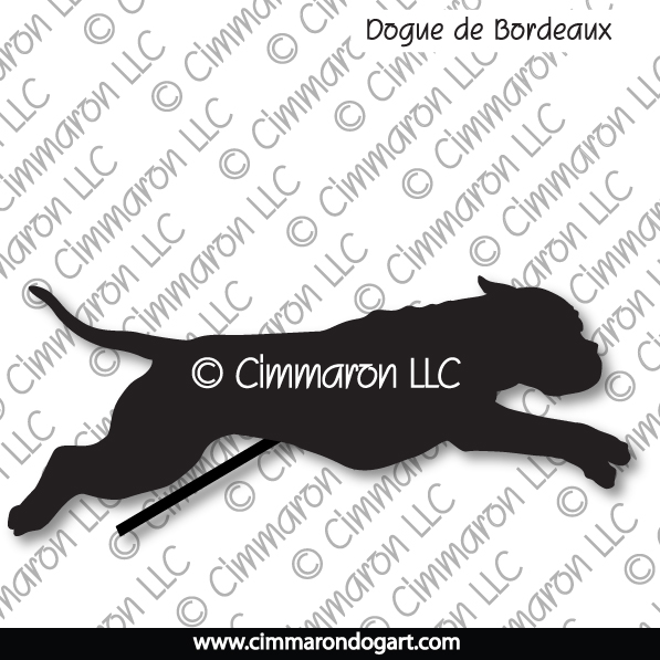 Dogue de Bordeaux Jumping Silhouette 005
