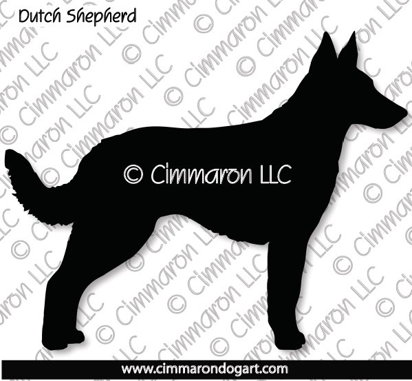 Dutch Shepherd Silhouette 001