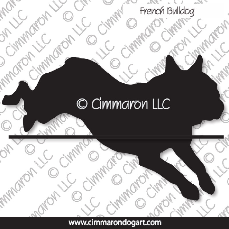 French Bulldog Jumping Silhouette 004