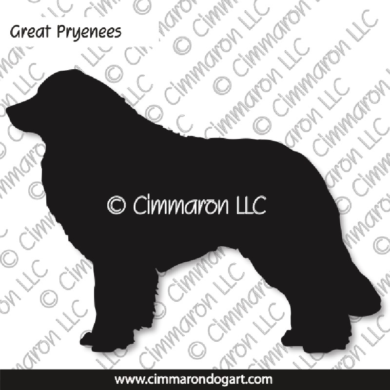 Great Pyrenees Silhouette 001