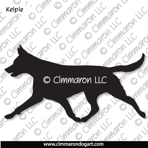 Kelpie Gaiting Silhouette 002