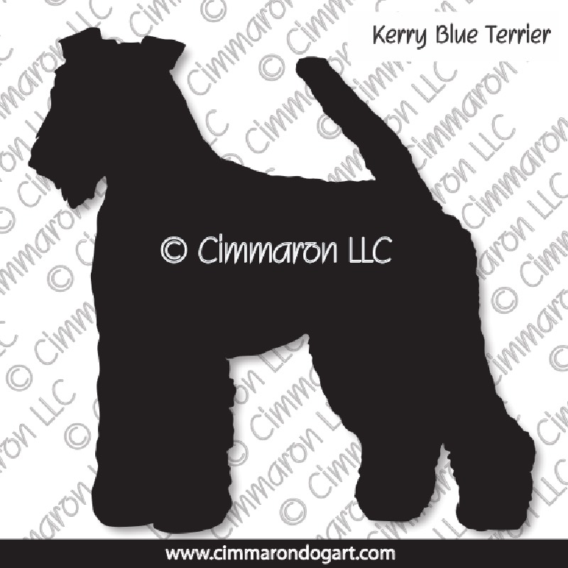 Kerry Blue Terrier Silhouette 001