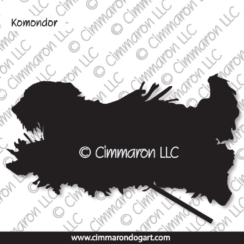 Komondor Jumping Silhouette 005