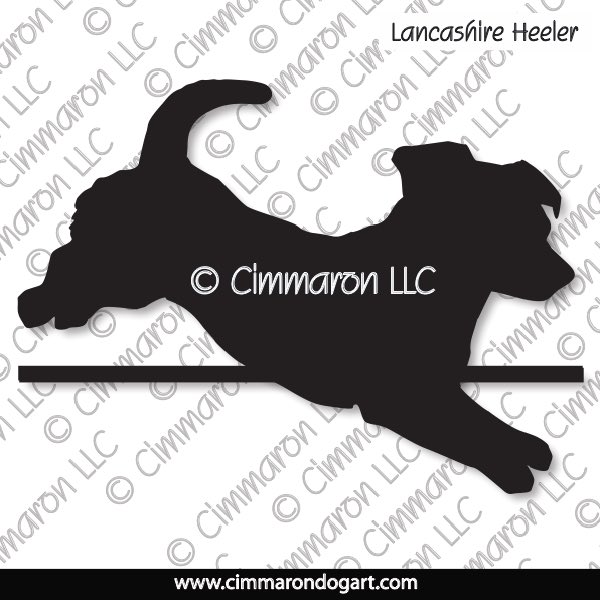 Lancashire Heeler DE-Jumping Silhouette 010