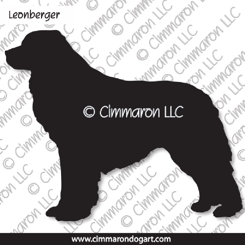 Leonberger Standing Silhouette 002