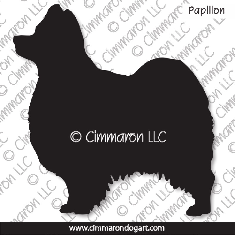 Papillon Standing Silhouette 002