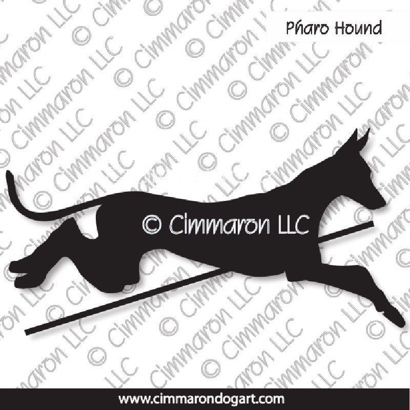 Pharaoh Hound Jumping Silhouette 004