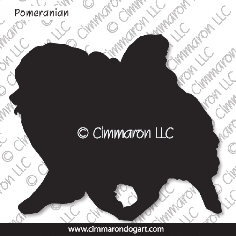 Pomeranian Gaiting Silhouette 002