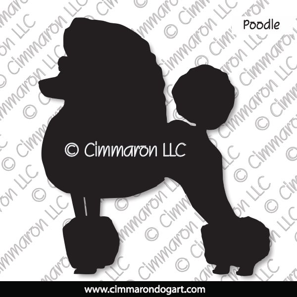 poodle jumping silhouette