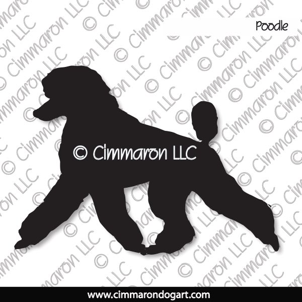 poodle jumping silhouette