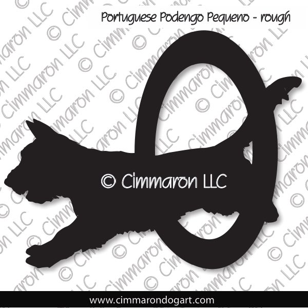 Portuguese Podengo Pequeno Agility Silhouette 003