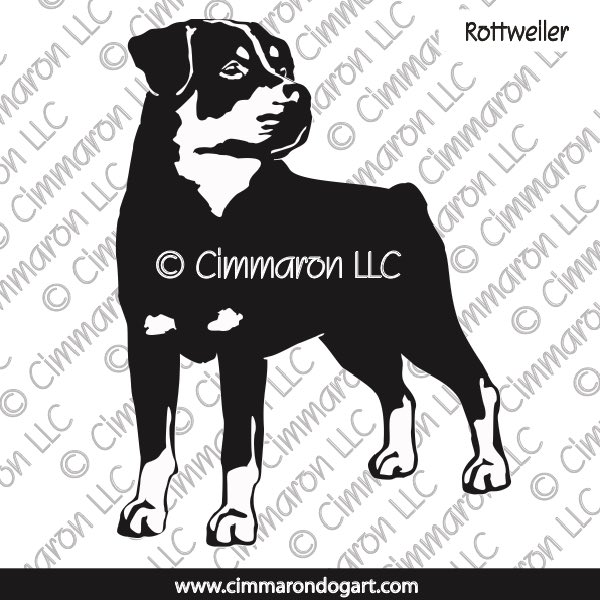 Rottweiler Facing Silhouette 003