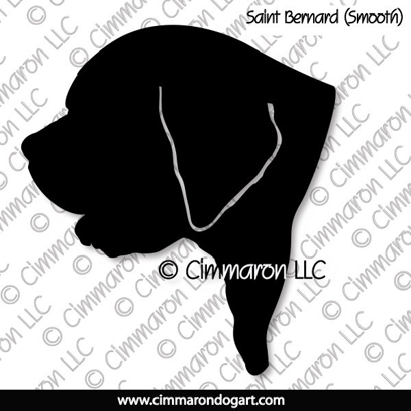 Saint Bernard Smooth Head Silhouette 010