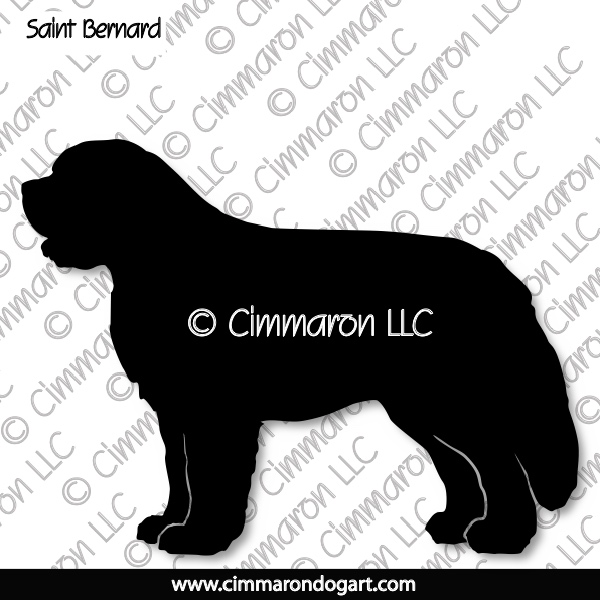 Saint Bernard Silhouette  002