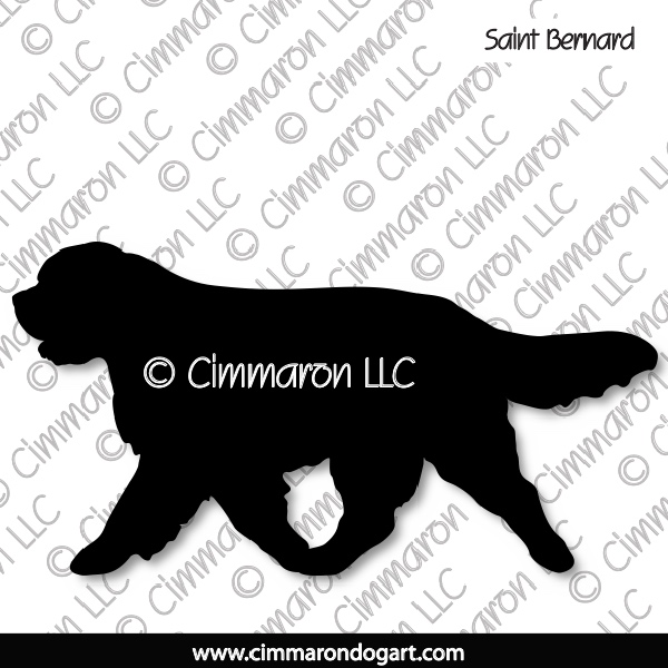 Saint Bernard Moving Silhouette 004