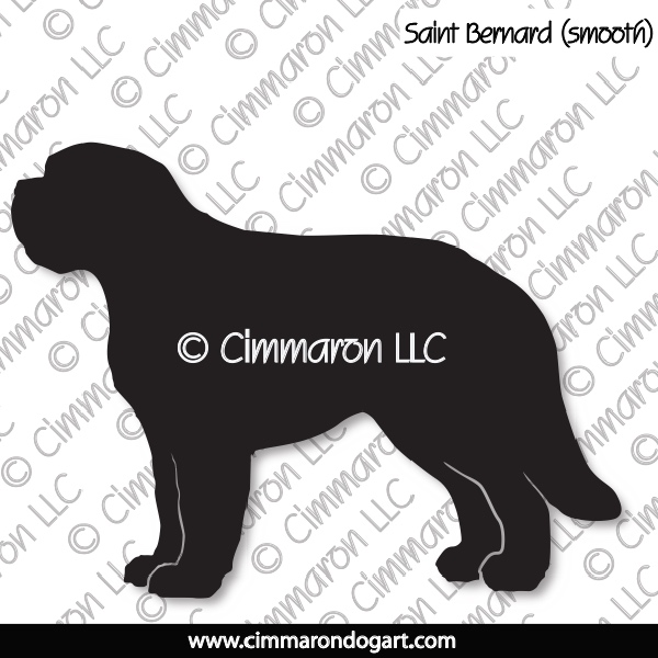 Saint Bernard Smooth Silhouette 008