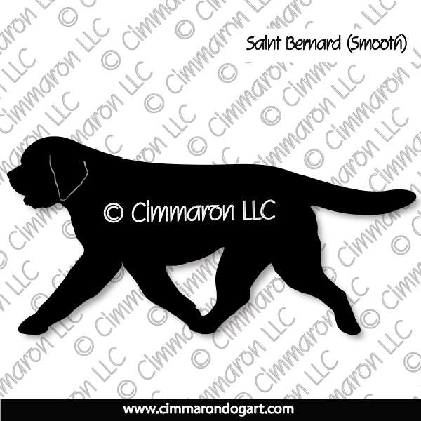 Saint Bernard Smooth Gaiting Silhouette 009