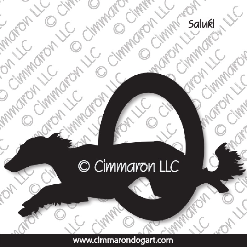 Saluki Agility Silhouette 003