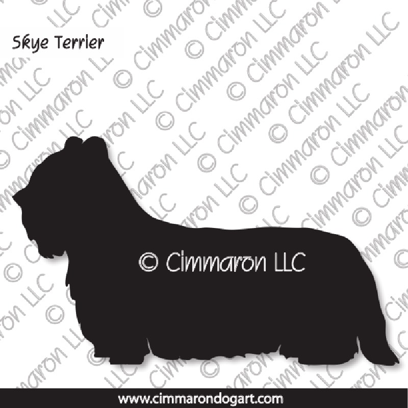 Skye Terrier Silhouette 001