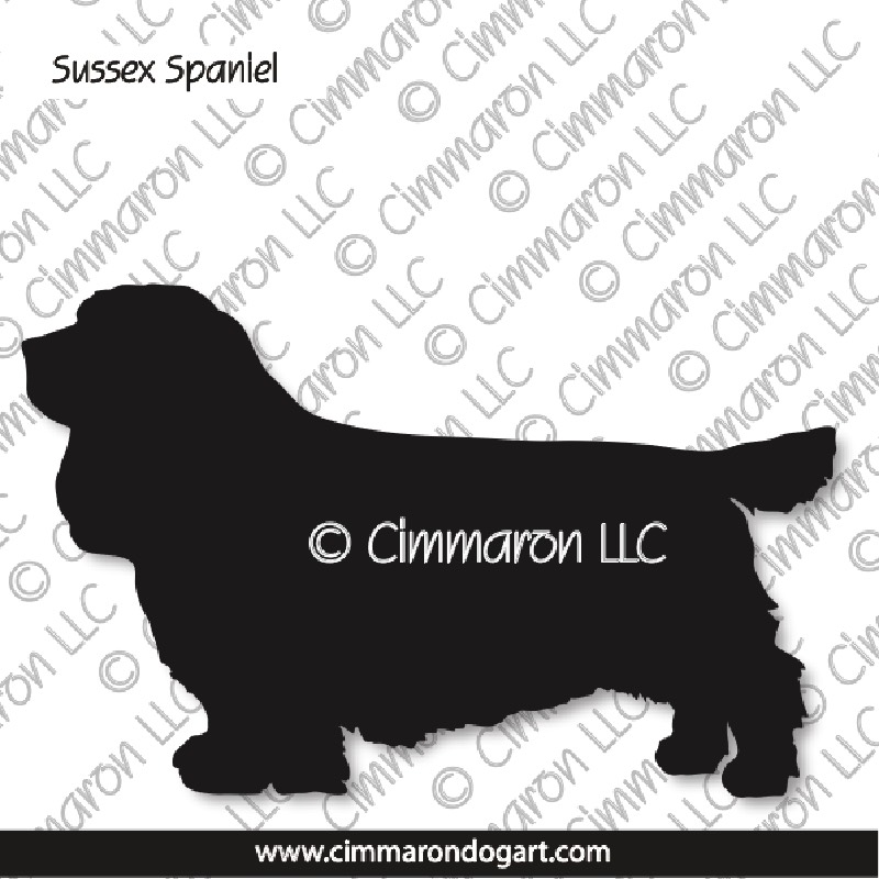 Sussex Spaniel Silhouette 001