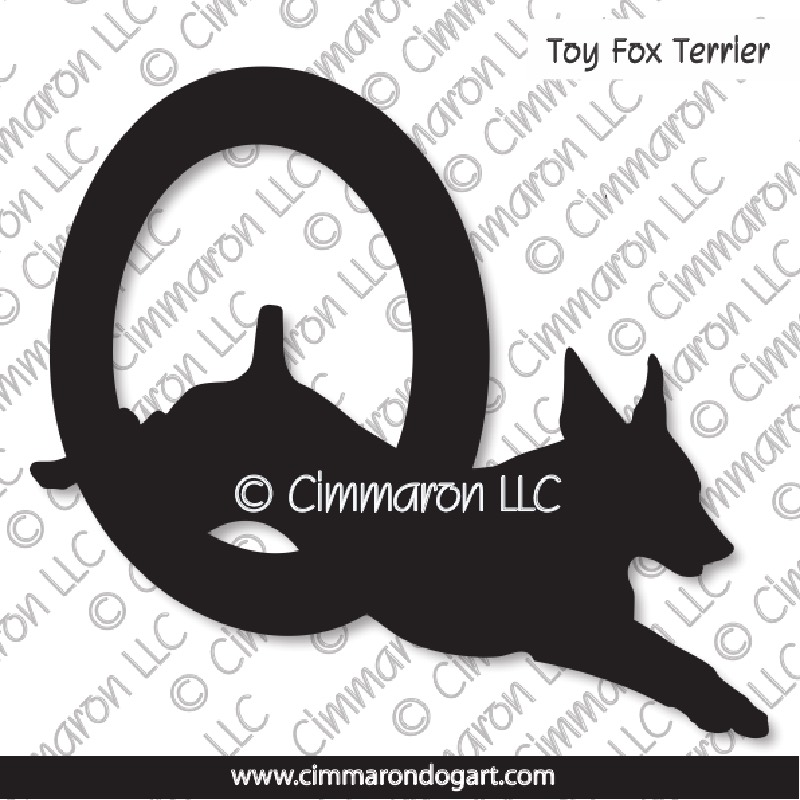 Toy Fox Terrier Agility Silhouette 003