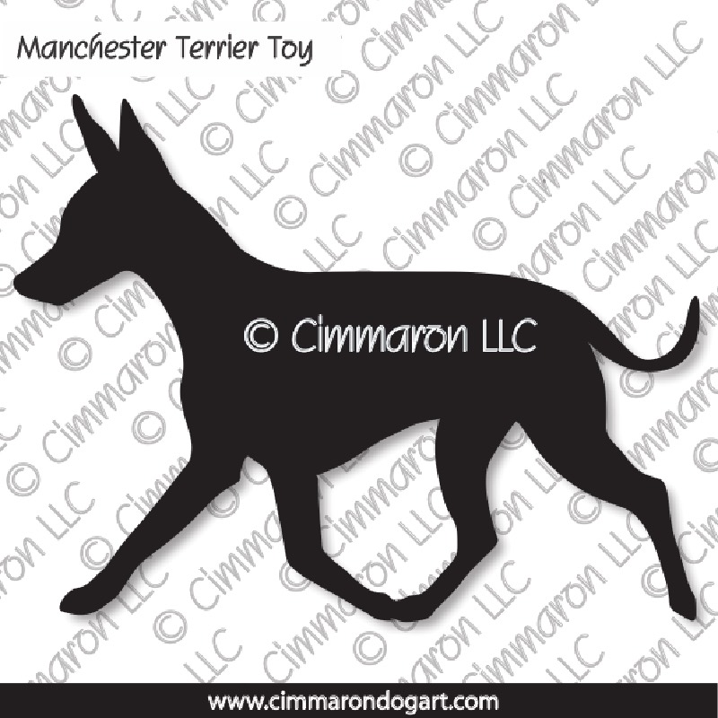Manchester Terrier Toy Gaiting Silhouette 002