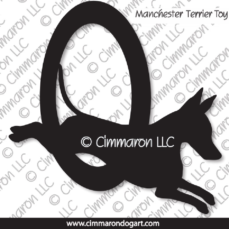Manchester Terrier Toy Agility Silhouette 003
