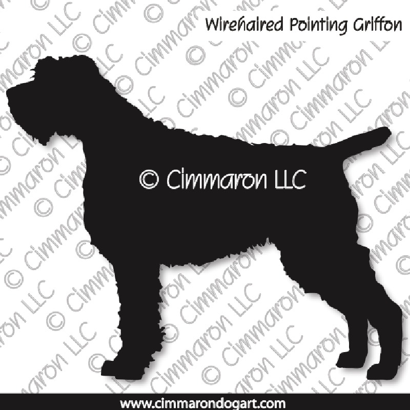 Wirehaired Pointing Griffon Silhouette 001