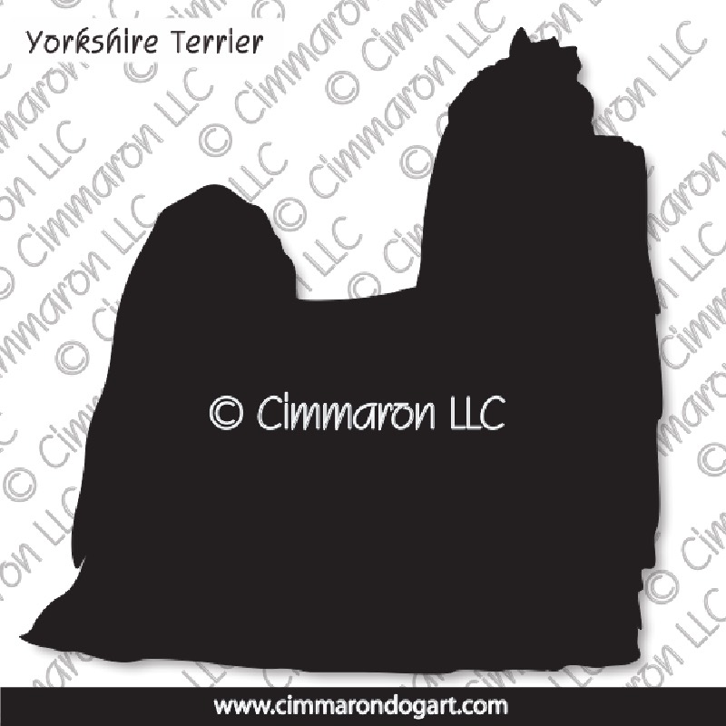 Yorkshire Terrier Dog Silhouette 001