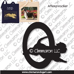 aff-007tote - Affenpinscher Docked Tail Agility Tote Bag