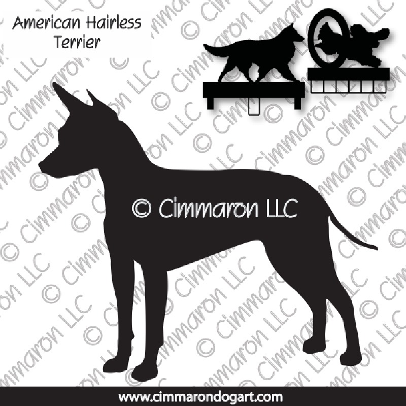 am-hairless001ls - American Hairless Terrier MACH Bars-Rosette Bars